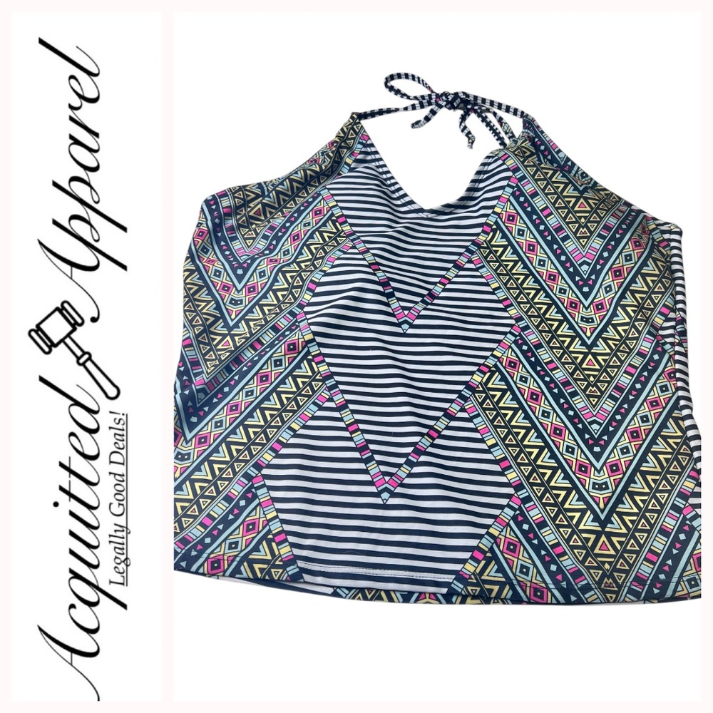 Bobbie Brooks Ladies Halter Top Style Swim Suit Top